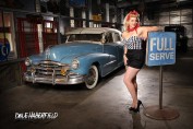 Miss Anna D'Amour hot rod pin-up